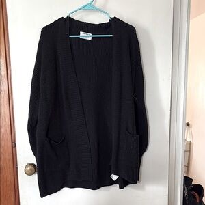 Women's Black Sweater Cardigan